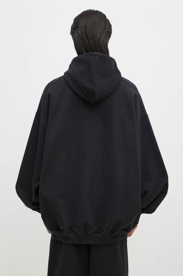 Sweatshirt VETEMENTS Embroidered Logo Hoodie Svart | UA66HD780B, 2