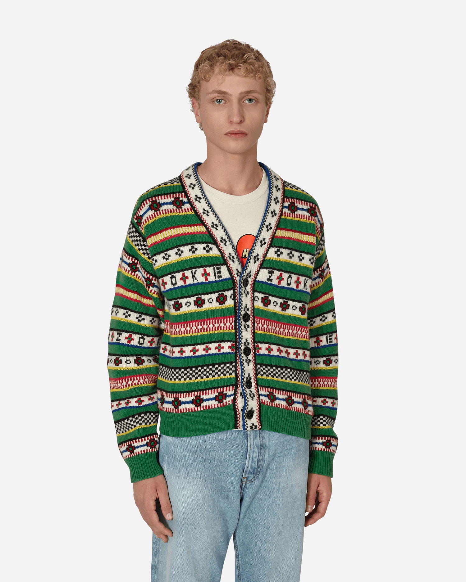 Sweater KENZO Fairisle Jacquard Cardigan Flerfärgad | FC65CA3173CH 57, 1