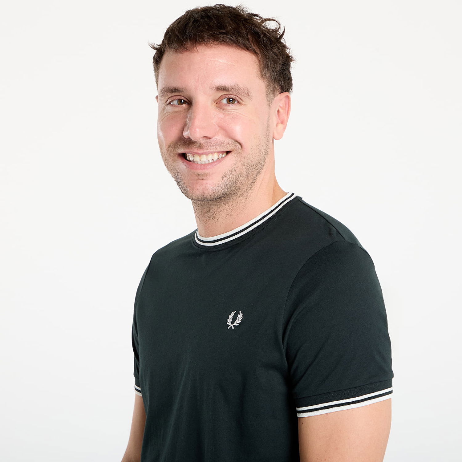 T-shirt Fred Perry Fred Perry Twin Tipped T-Shirt Grön | M1588V T50, 1