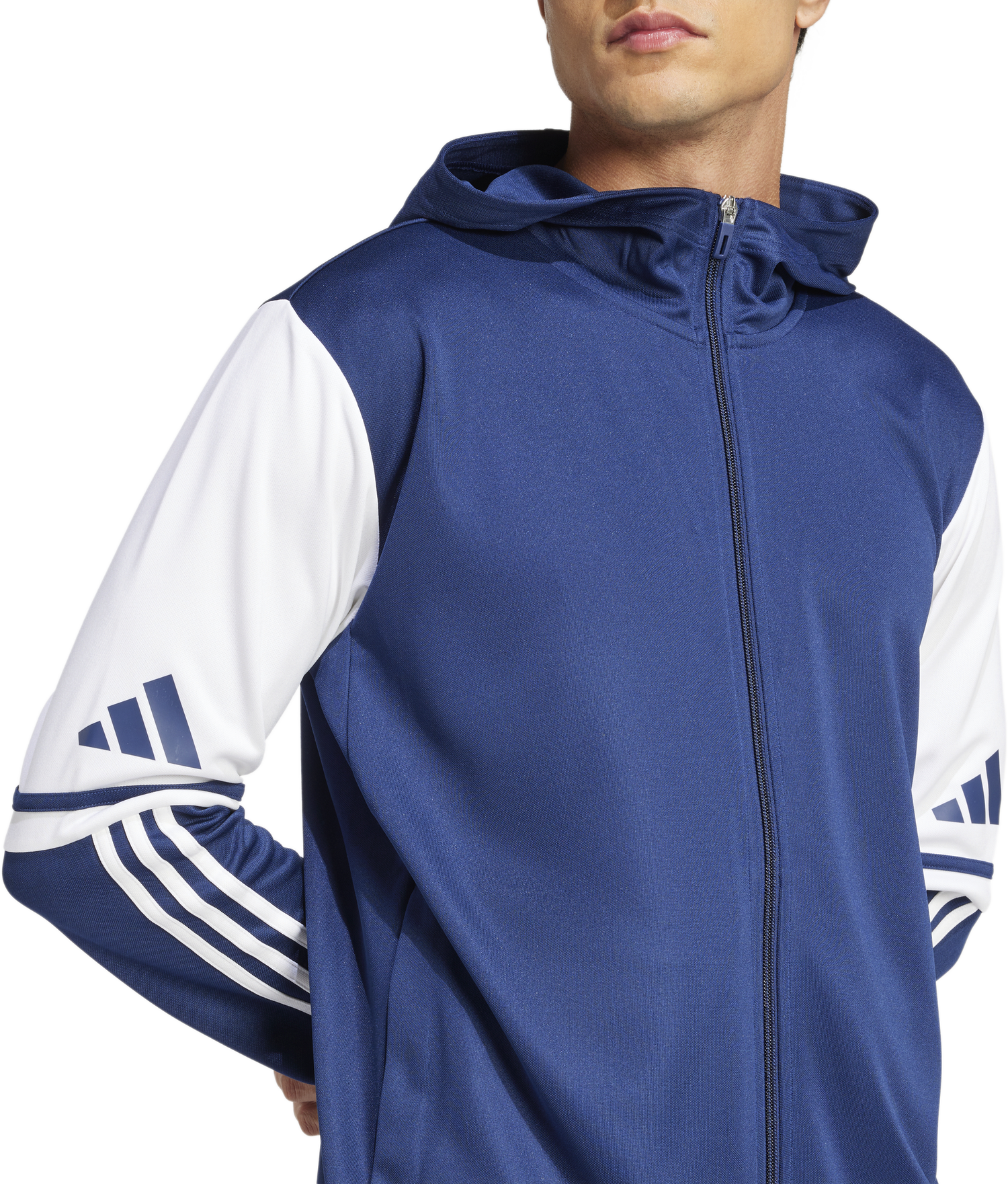 Sweatshirt adidas Originals SQ25 Hooded Jacket Blå | jd2989, 1