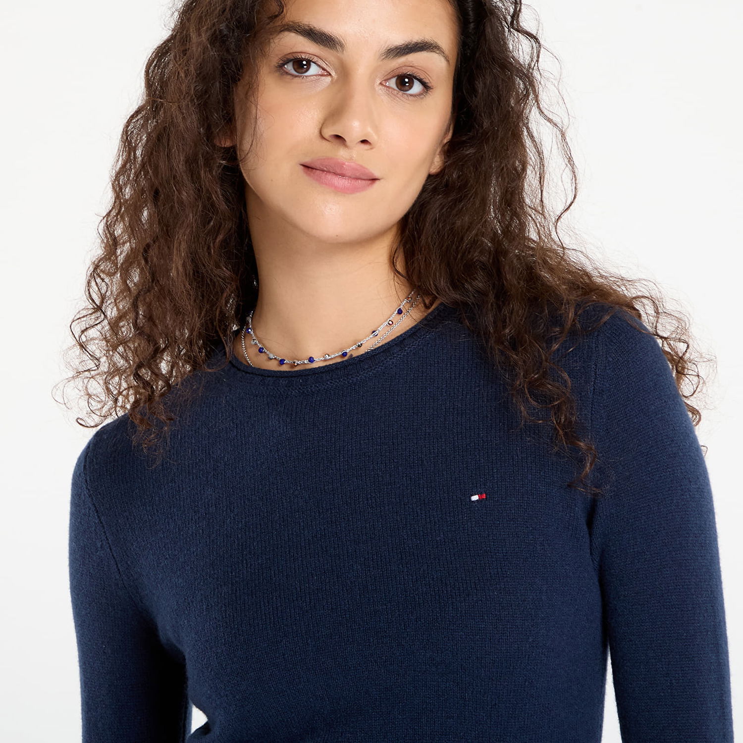 Sweater Tommy Hilfiger Tommy Hilfiger Soft Wool Long Sleeve Sweater Mörkblå | WW0WW40264 C1G, 1