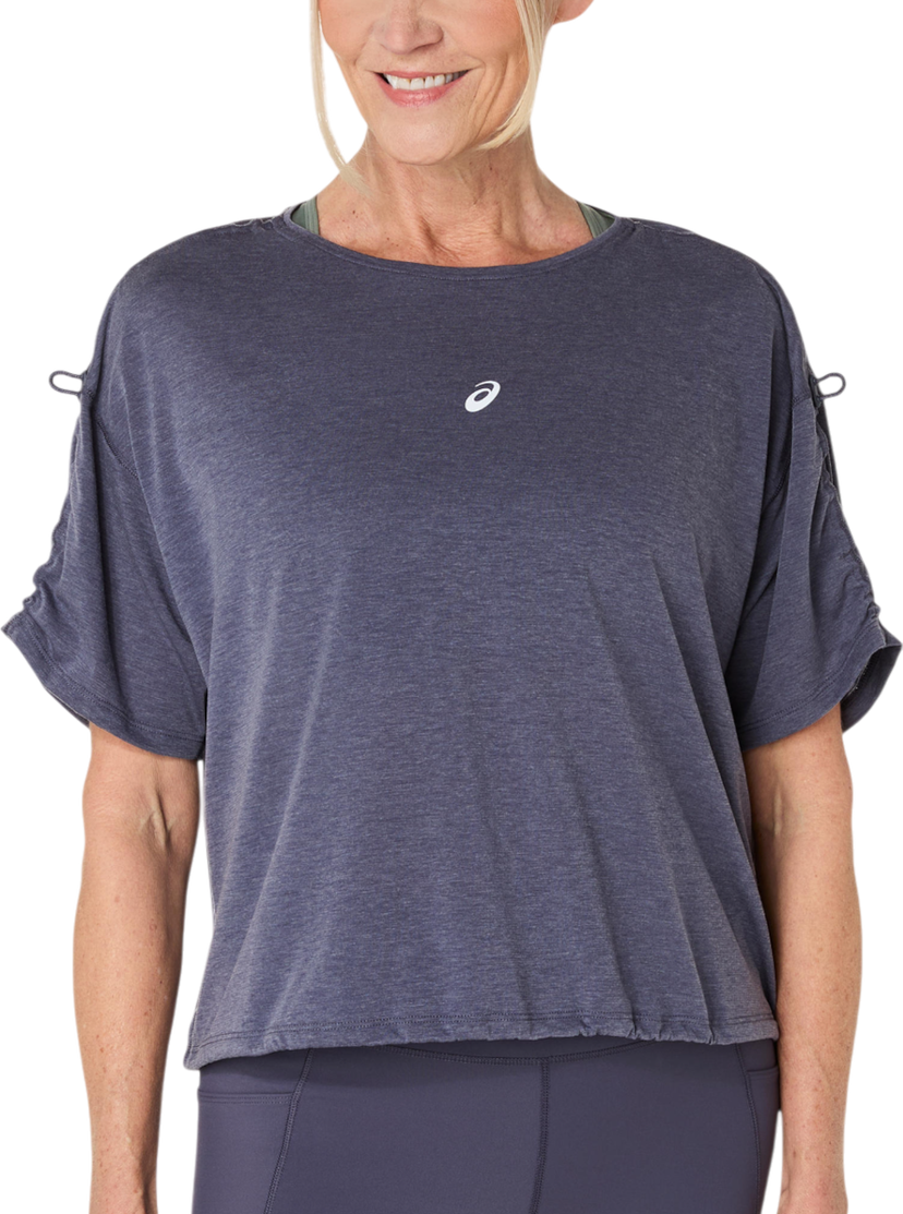 T-shirt Asics Asics Nagino Run Adjustable Short Sleeve Top Mörkblå | 2012d140-500
