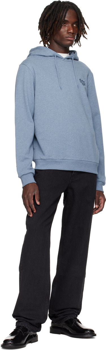 Sweatshirt A.P.C. A.P.C. Standard Rue Madame Hoodie Blå | COHGR-M27914, 3