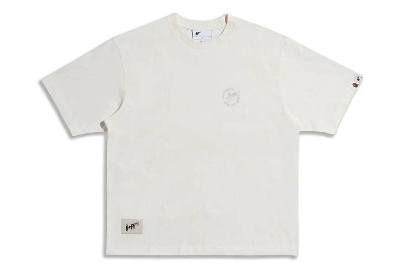 T-shirt BAPE BAPE x Highsnobiety Tee Ivory Vit | 1J73-110-906