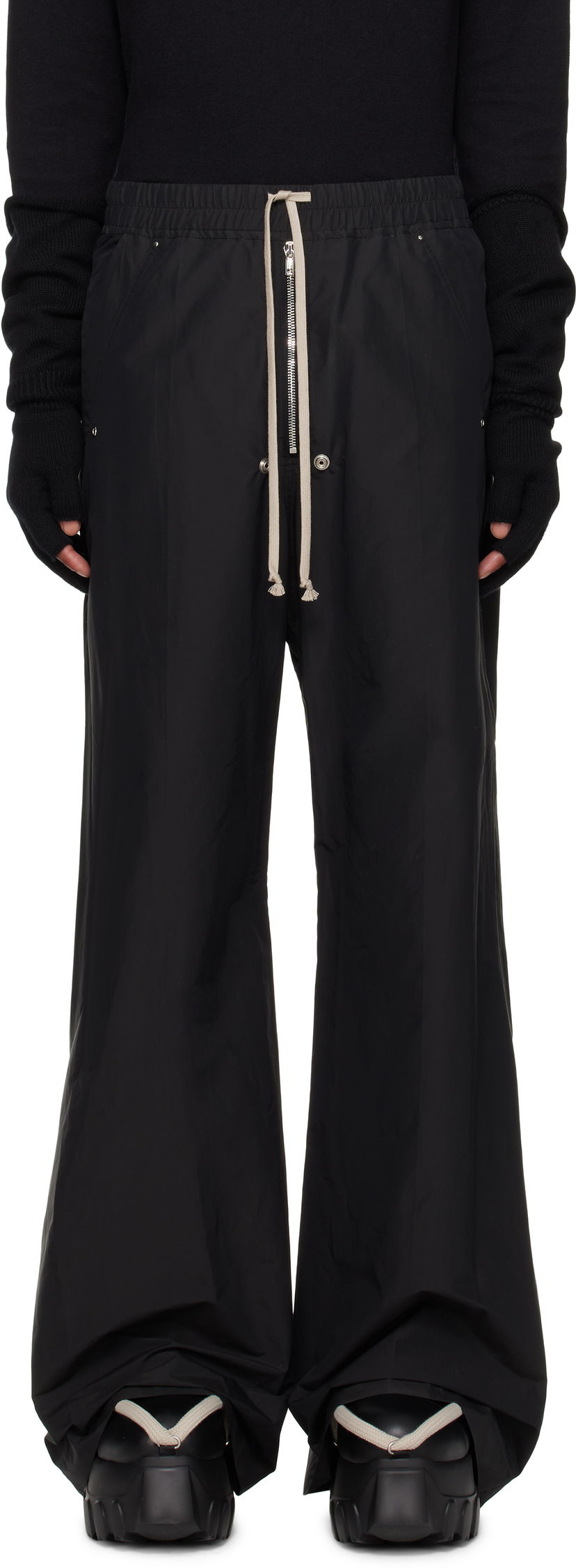 Byxor Rick Owens Belas Trousers Svart | MU02D2A02 M4431