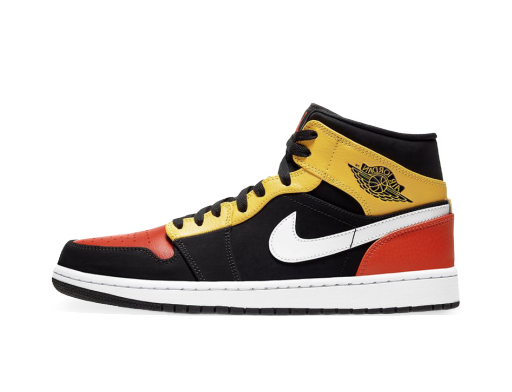 Sneakers och skor Jordan Jordan 1 Mid Black Amarillo Orange Flerfärgad | 852542-087