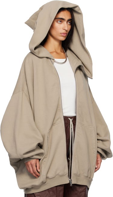 Sweatshirt Rick Owens DRKSHDW Concordians Megamountain Hoodie Beige | DS02E7228 F, 1