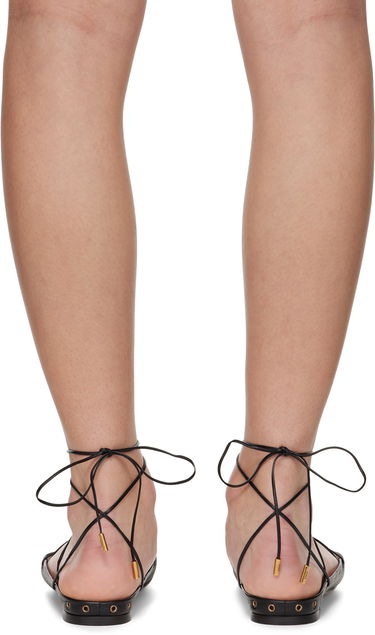 Sneakers och skor CHLOÉ Chloé 'Chloé' Ghillies Ballerina Flats Svart | CHC25U10BRI, 1