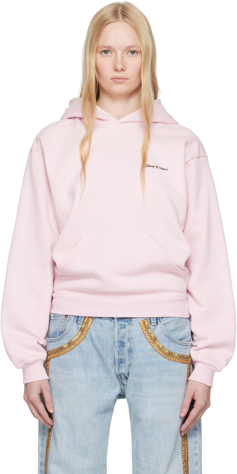 Sweatshirt Coperni Coperni Disney Crown Hoodie Rosa | DJS152F5035