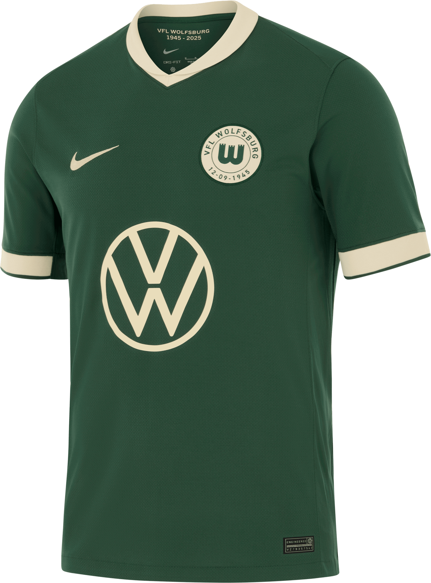Jersey Nike VfL Wolfsburg Dri-FIT Stadium 3rd Jersey 2025/26 Grön | hv0939-302, 0