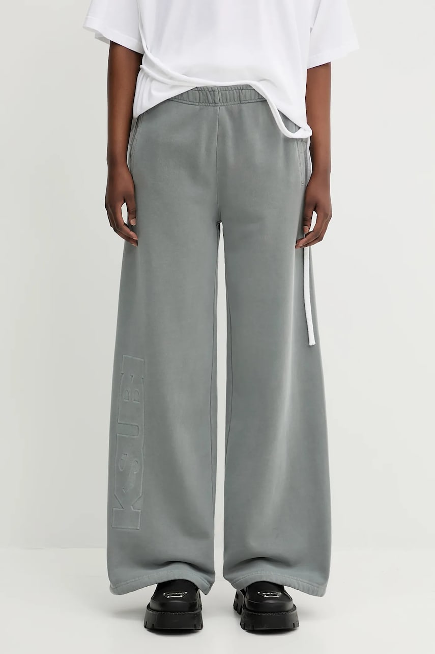 Träningsbyxor Ksubi KSUBI Sott Origin Wide-Leg Sweatpants Grå | WSP25PA003, 0