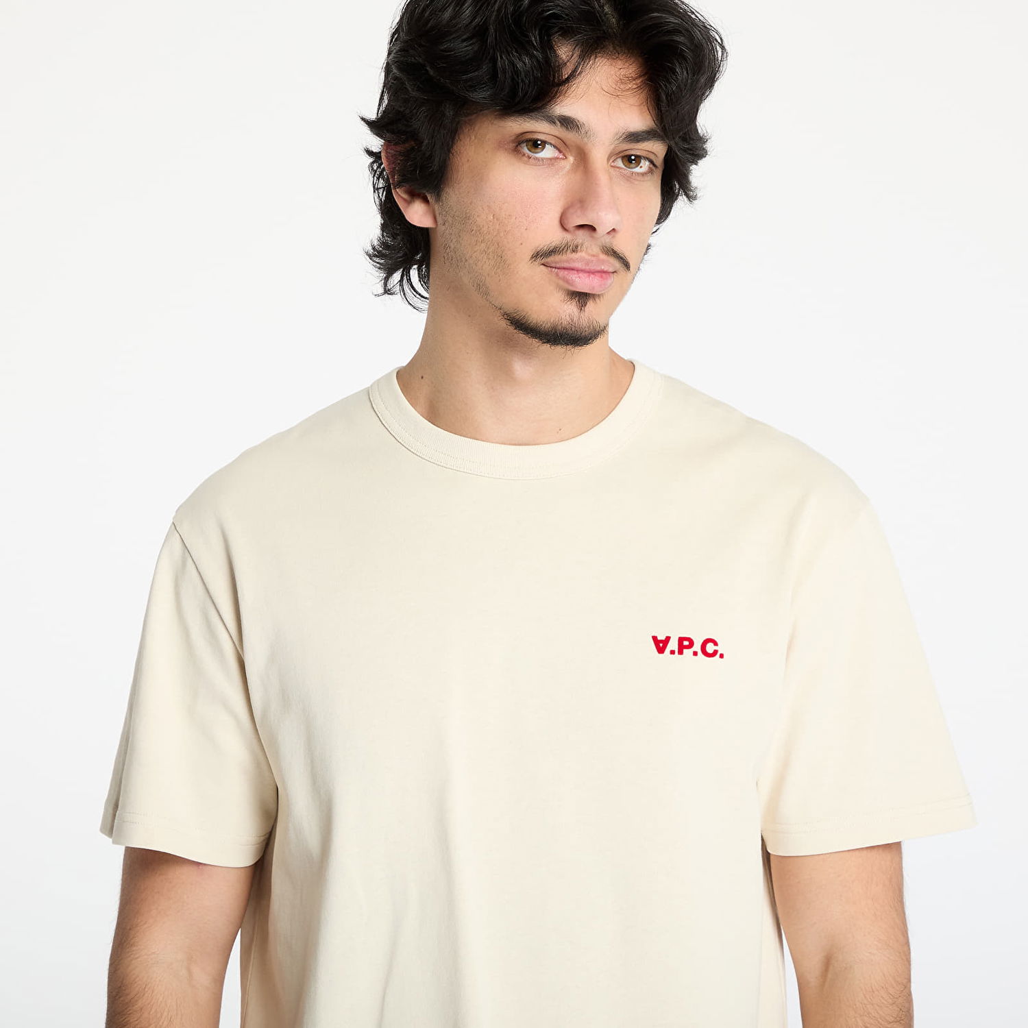 T-shirt A.P.C. A.P.C. Boxy Petit VPC T-Shirt Beige | COHBQ-H26391 BLG, 1