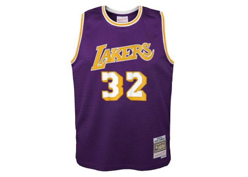 Jersey Mitchell & Ness Mitchell & Ness Los Angeles Lakers Magic Johnson Swingman Jersey Purpur | 9N2B7BRD0-LAKMJ-Y84