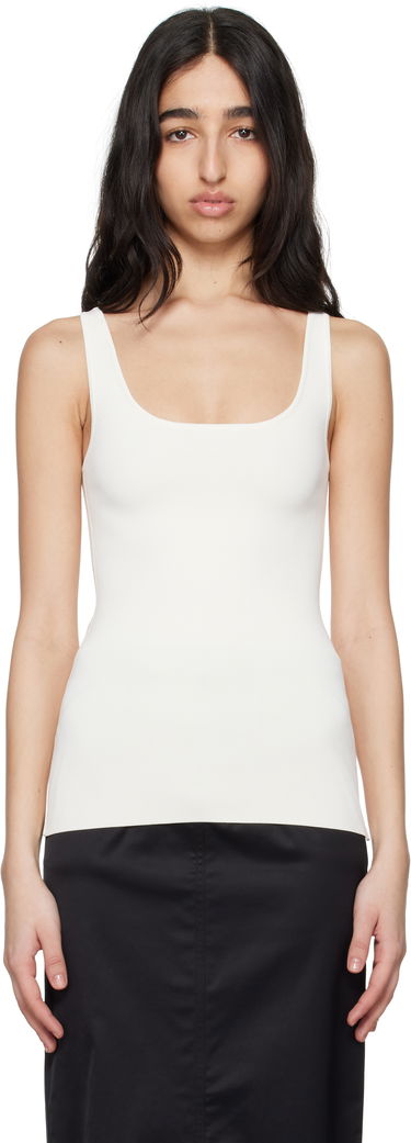 Linne TOTEME TOTEME Compact Knit Tank Top Vit | 252-WRT0504-YA0187, 0