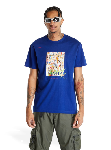 T-shirt Footshop Colouring Outside The Lines Mörkblå | FTSHP_304