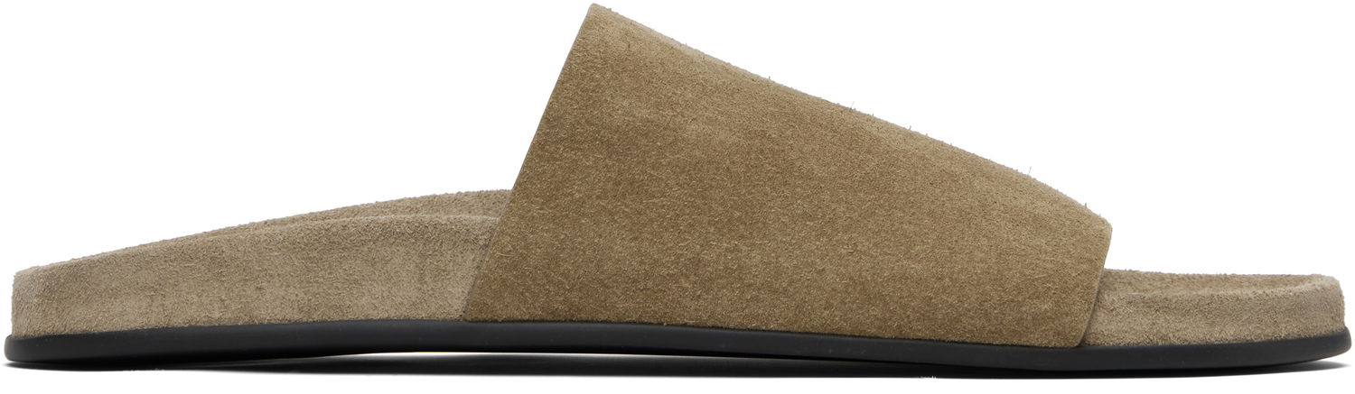 Tillbehör The Row The Row Hugh Slide Sandals Beige | F1660-L302, 0