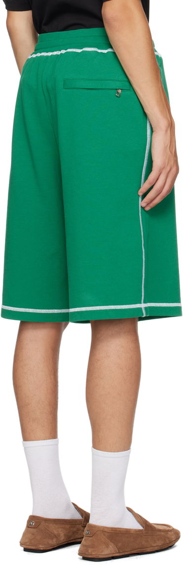 Shorts Dolce & Gabbana Embroidered-Logo Shorts Grön | GP08BZG7NON, 2