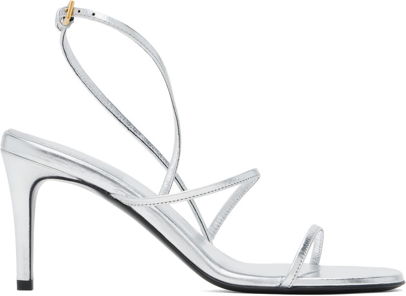 Sneakers och skor Khaite Loop Heeled Sandals Metallisk | F3075-772