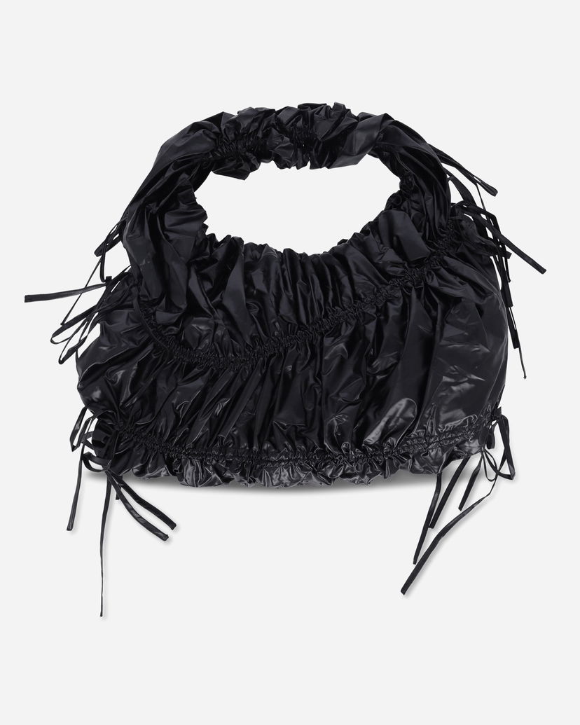Axelväska OpéraSPORT Clariesse Ruched Drawstring Shoulder Bag Svart | W6AW24  4