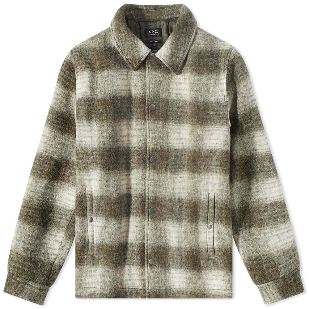 Jacka A.P.C. New Alan Check Wool Jacket Grön | WOAOR-M02791-JAA, 0