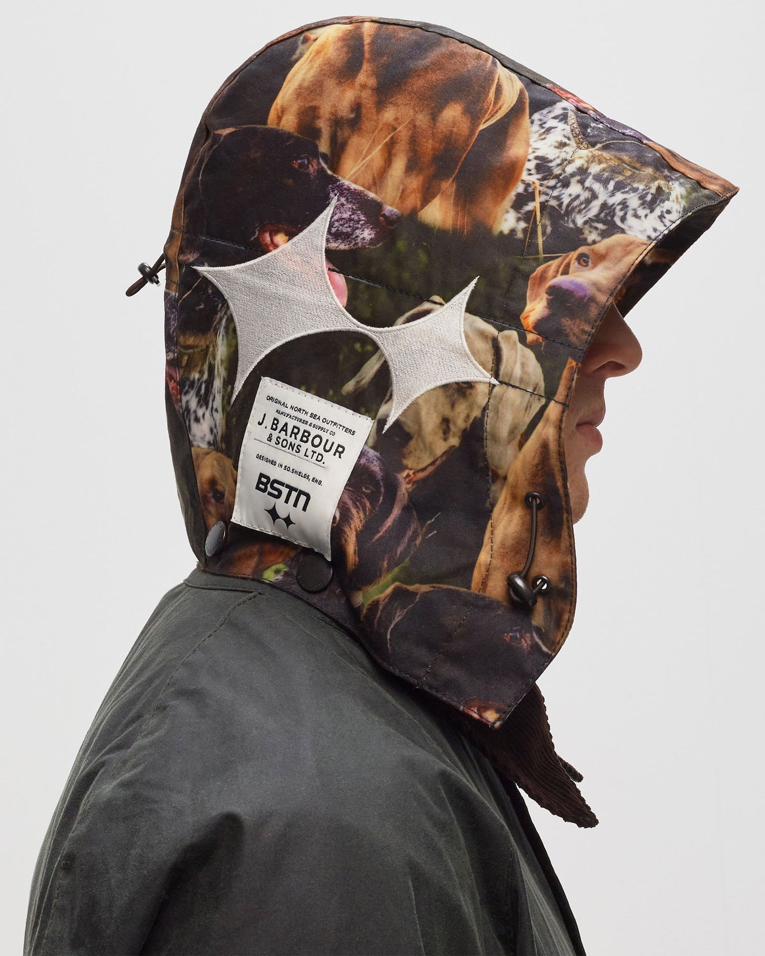 Kepsar och hattar Barbour BSTN x Brand Prtd Hood Brun | 840190812263, 1