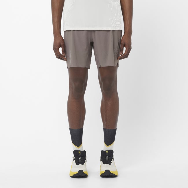Shorts Salomon Sense Aero Running Shorts 7-inch Inseam Grå | LC2614500