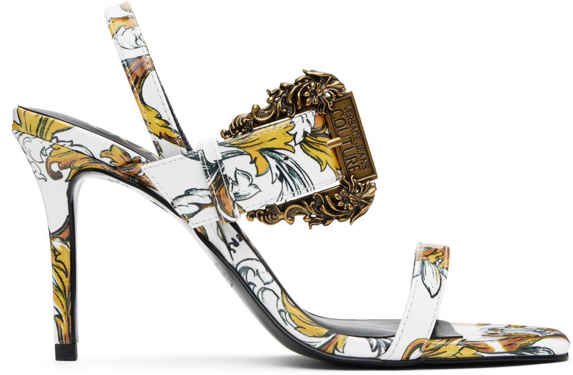 Tillbehör Versace Versace Jeans Couture Emily Slingback Heeled Sandals Flerfärgad | E78VA3S71_EZS366
