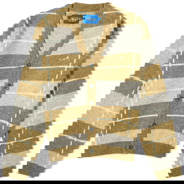 Sweater Awake NY Windowpane Mohair Cardigan Beige | AWK-FW23-KN003-SGM, 0