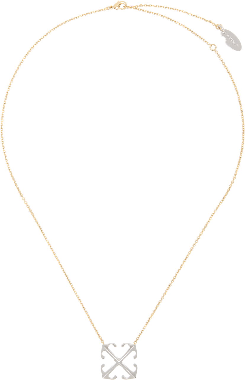 Halsband Off-White Off-White Arrow Pendant Necklace Metallisk | OWOB13OS25MET0017672
