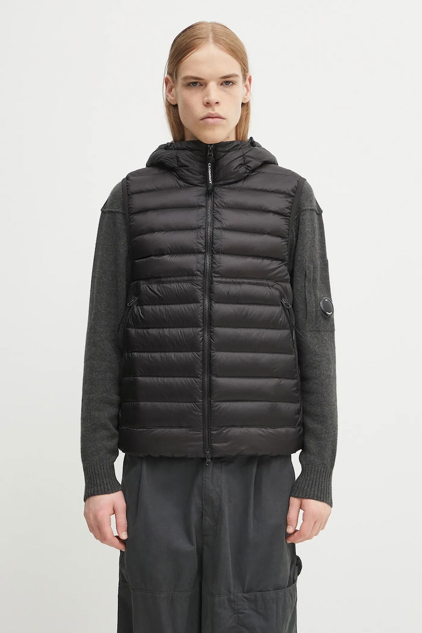 Väst C.P. Company C.P. Company Hooded Down Vest Svart | 19CMVE032A110416A