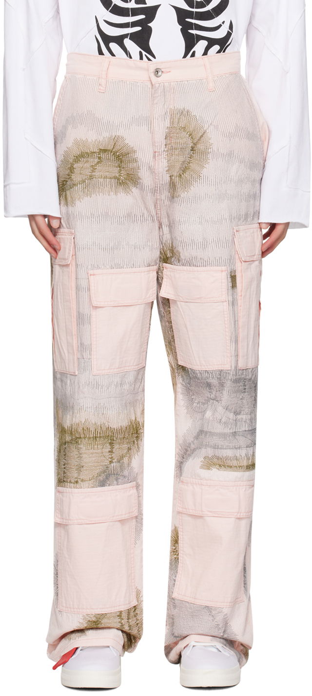 Cargo byxor Who Decides War Who Decides War Darning Cargo Pants Flerfärgad | 1120620015SS24, 0
