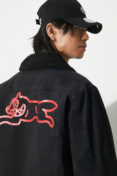 Jacka BBC IceCream ICECREAM Running Dog Sherpa Denim Jacket Svart | IC24147, 4