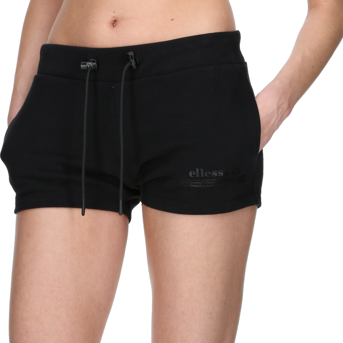 Shorts Ellesse Drawstring Sweat Shorts Svart | ELA241F204-01, 0