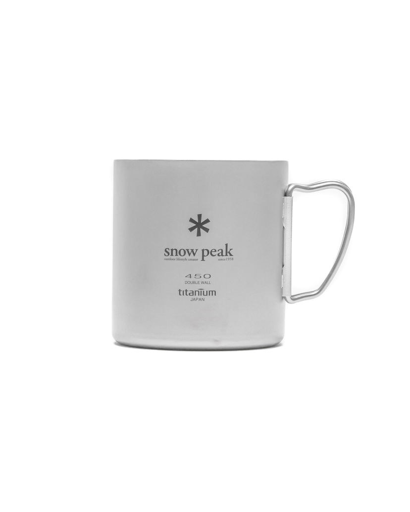 Dricksflaska Snow Peak Double Wall Titanium Mug 450 Metallisk | MG-153