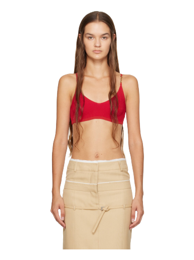 Behå Jacquemus Le Raphia 'Le Bandeau Pralu' Camisole Röd | 23E231KN502-2060