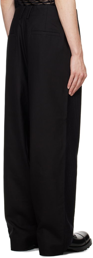 Byxor Feng Chen Wang Feng Chen Wang Deconstructed Patchwork Trousers Svart | FUF18TR05, 2
