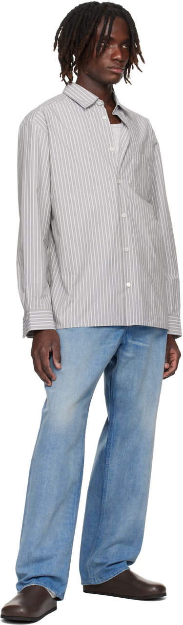 Skjorta A.P.C. A.P.C. Malo Striped Shirt Grå | COHJJ-H12532, 3