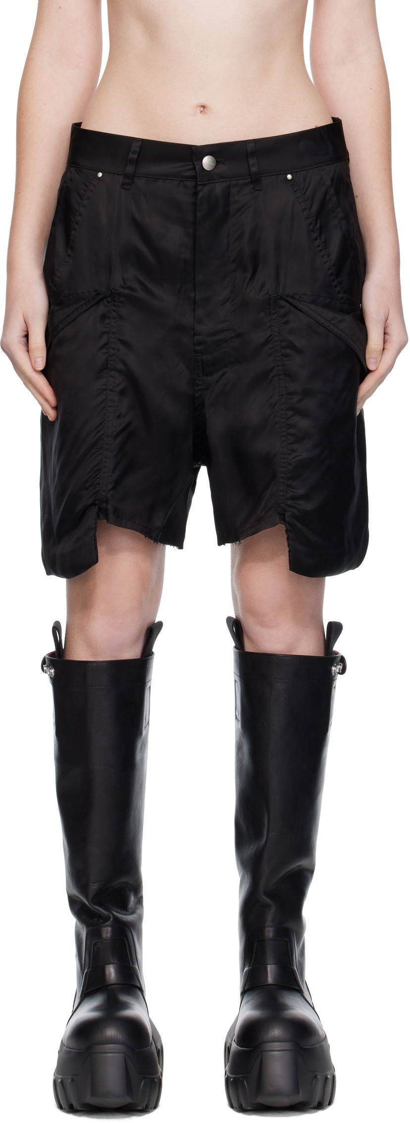 Shorts Rick Owens Rick Owens Stefan Cargo Shorts Svart | RP02E4312 K