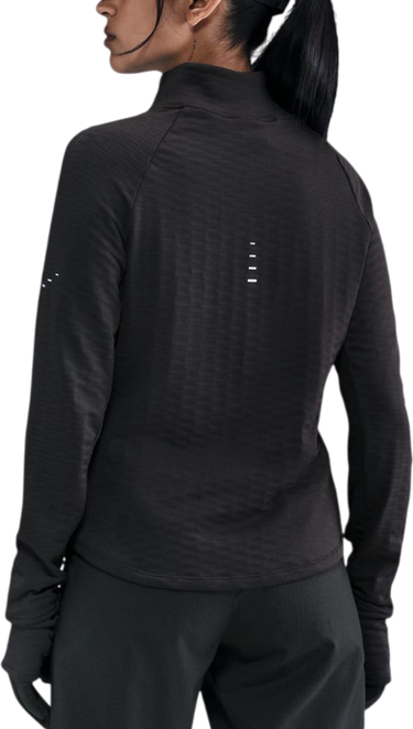 T-shirt Nike Long-Sleeve Textured Mock Neck Running Top Swift Svart | hv2969-010, 1