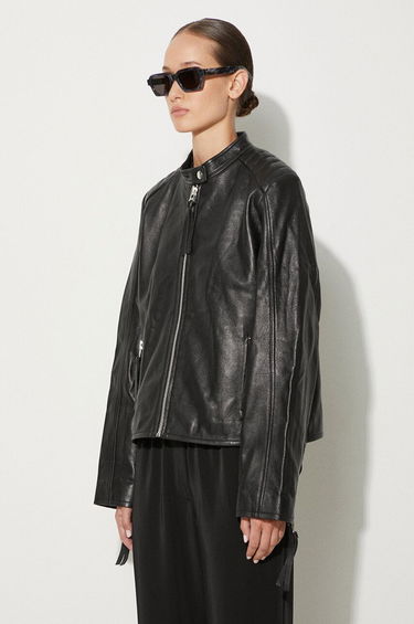 Jacka Samsoe Samsoe Samsoe Samsoe Leather Jacket Svart | F23300187, 3