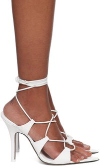 Attico Renèe Lace-Up Heeled Sandals