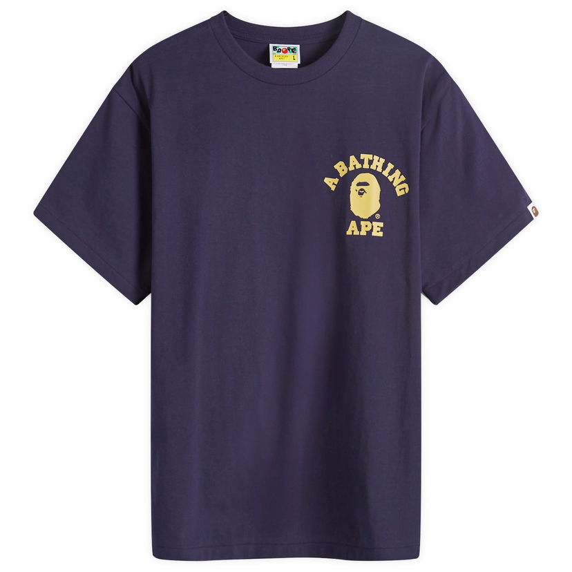 T-shirt BAPE A Bathing Ape Colour Camo College ATS T-Shirt Mörkblå | 001TEK301022M-NVY