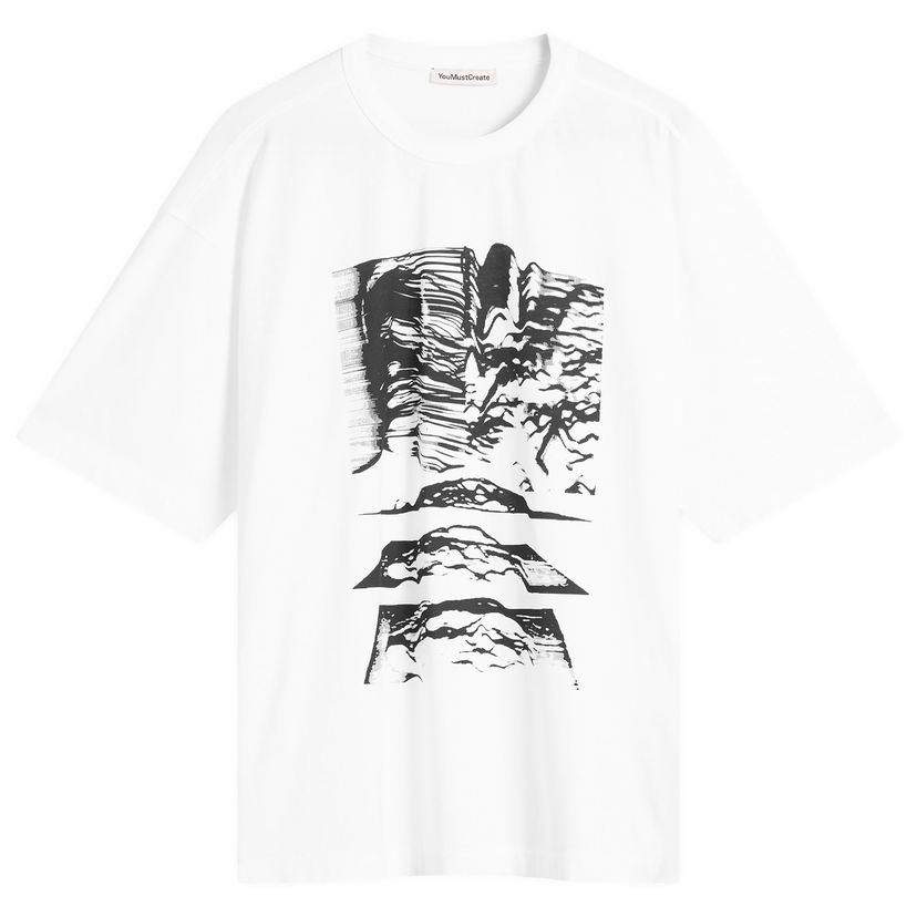 T-shirt YMC YMC Triple Mountains T-Shirt, Size Small Vit | P6ZAE-10