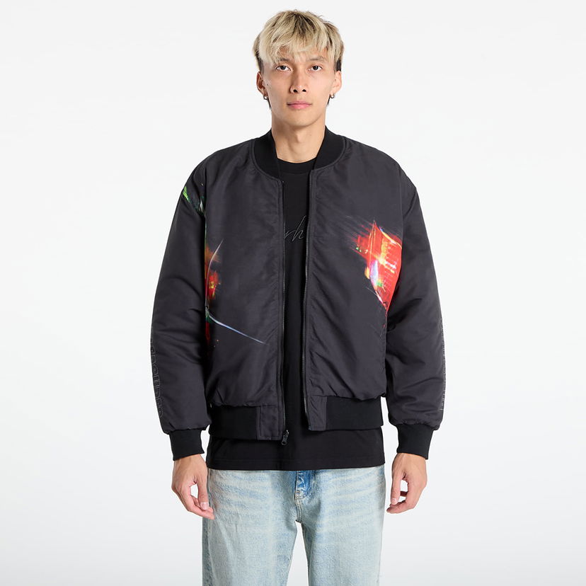 Bomberjacka Pleasures PLEASURES Daft Club Reversible Bomber Jacket Svart | P25DP001-BLACK