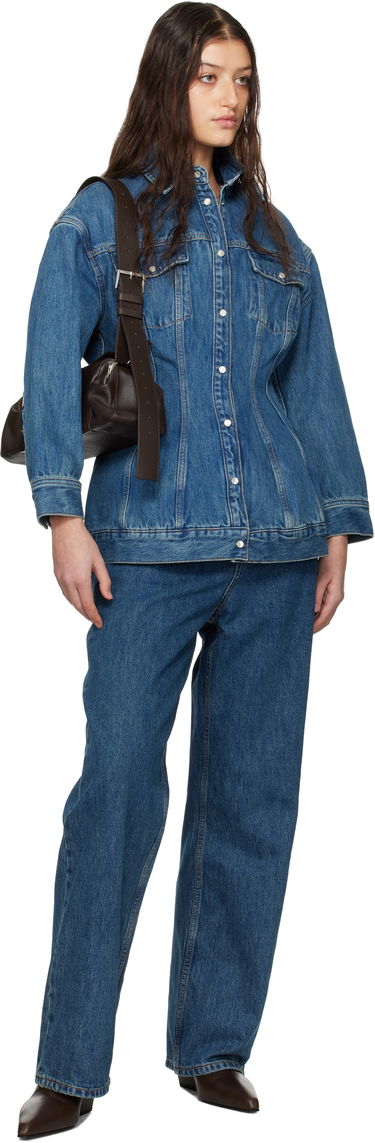 Jacka WARDROBE.NYC WARDROBE.NYC Contour Denim Jacket Blå | W6001F24DE, 3