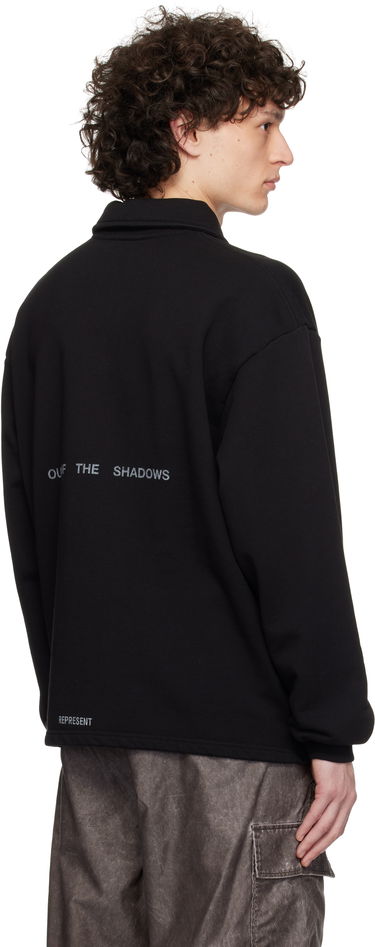 Sweater Represent Clo Represent 'Team Rep' Quarter-Zip Sweatshirt Svart | MLM41054, 2