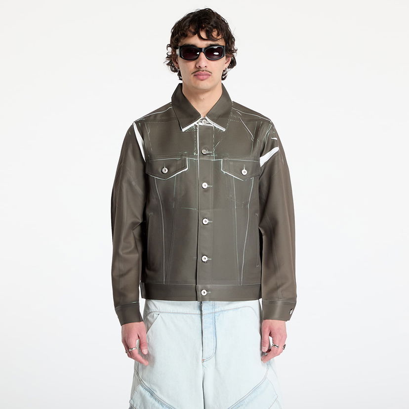 Jacka Comme des Garçons Comme des Garçons SHIRT Woven Jacket Grön | FO-J503 KHAKI