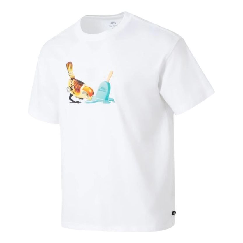 T-shirt Nike SB SB Bird And Popsicle Graphic Skate T-Shirt Vit | HJ0819-100, 0