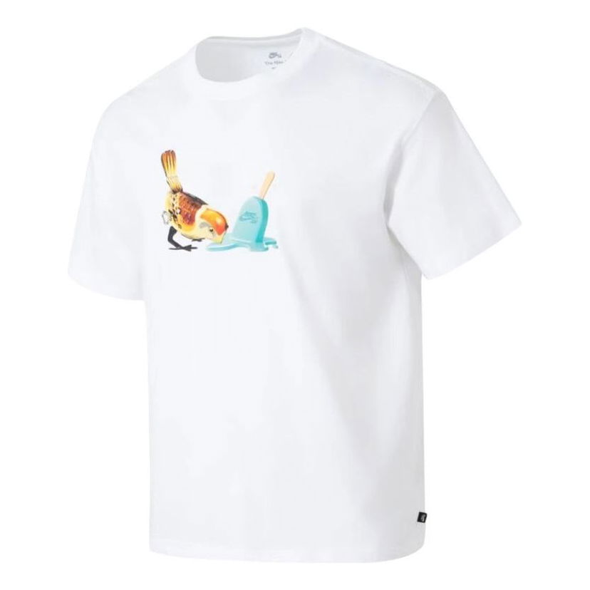 T-shirt Nike SB SB Bird And Popsicle Graphic Skate T-Shirt Vit | HJ0819-100