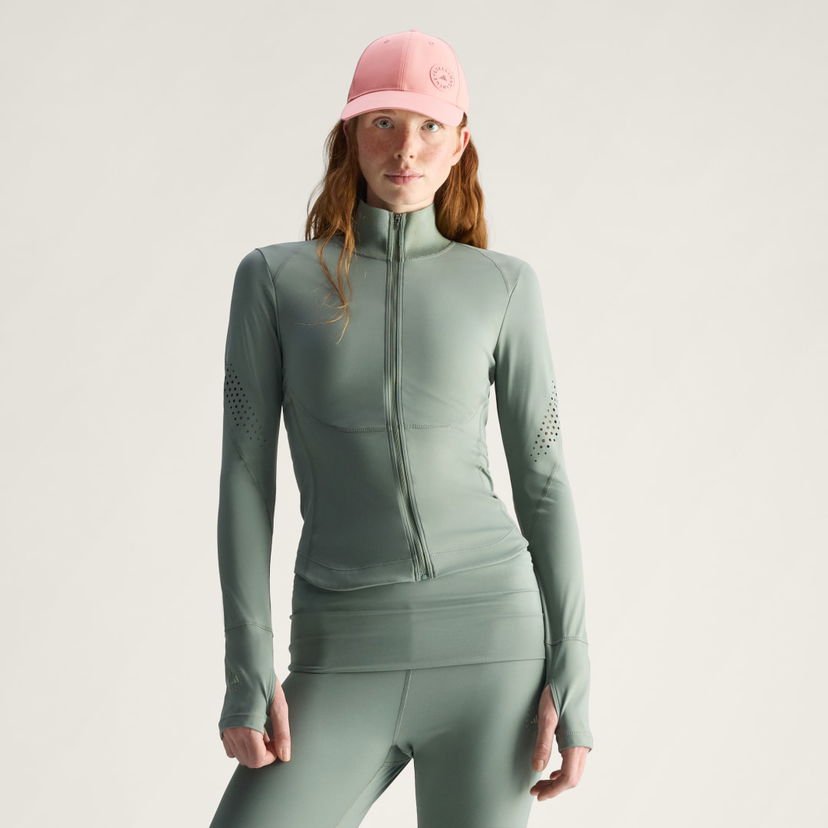 Jacka adidas Performance Training Jacket by Stella McCartney Grön | JW4552